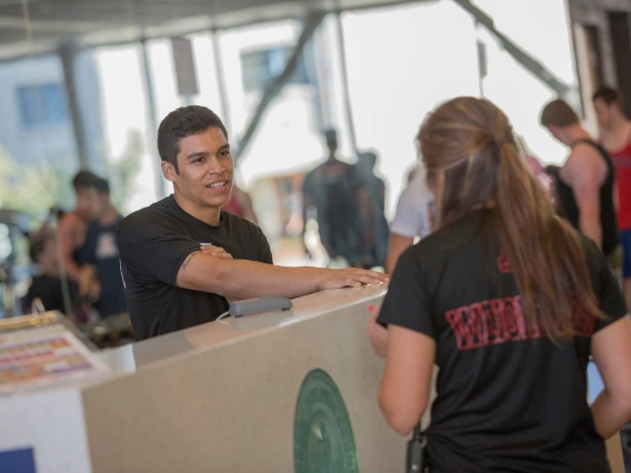 Campus Rec front desk