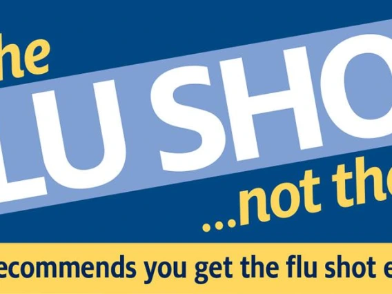 "Get the flu shot!" poster