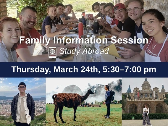 Family Information Session: Study Abroad