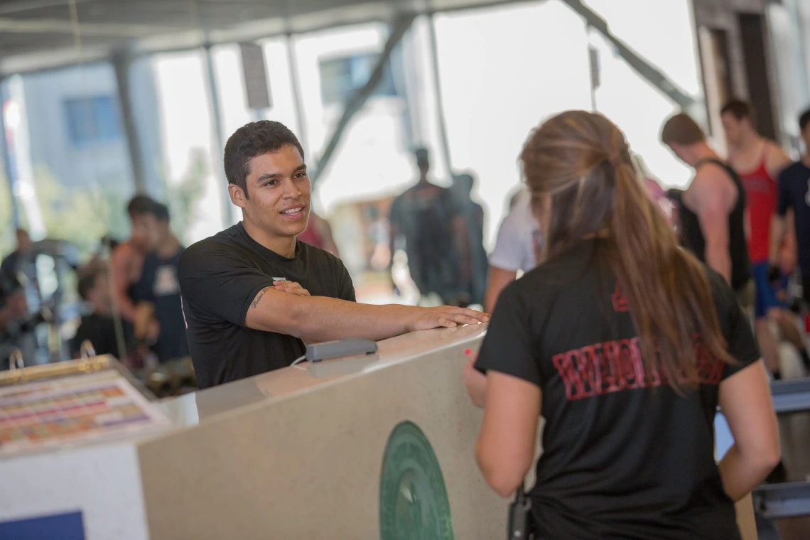 Campus Rec front desk