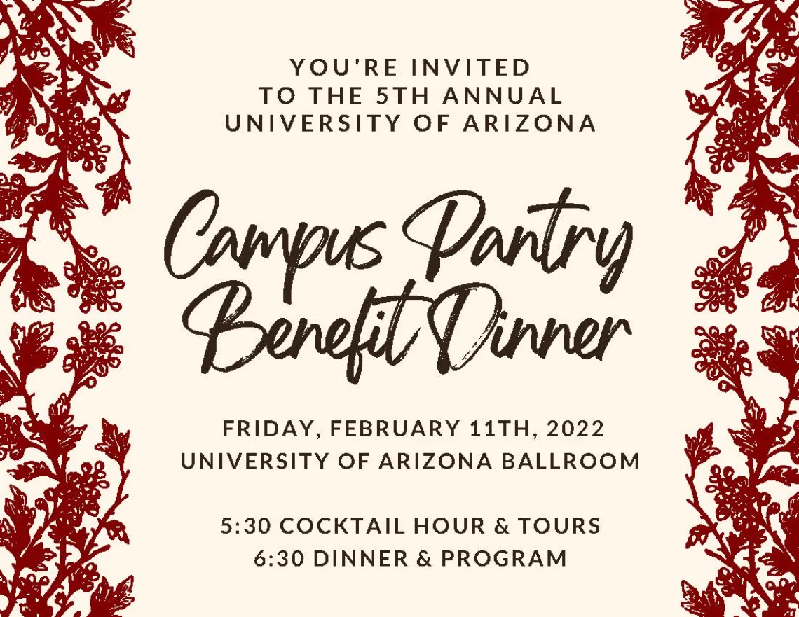 Campus Pantry Benefit Dinner poster