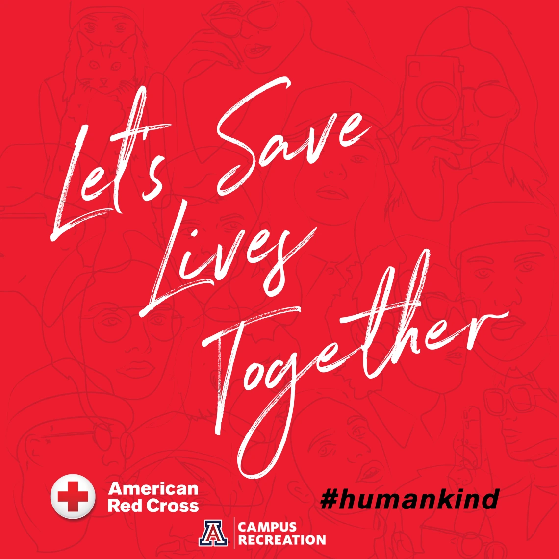 "Let's Save Lives Together" American Red Cross poster