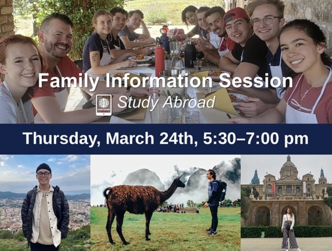 Family Information Session: Study Abroad